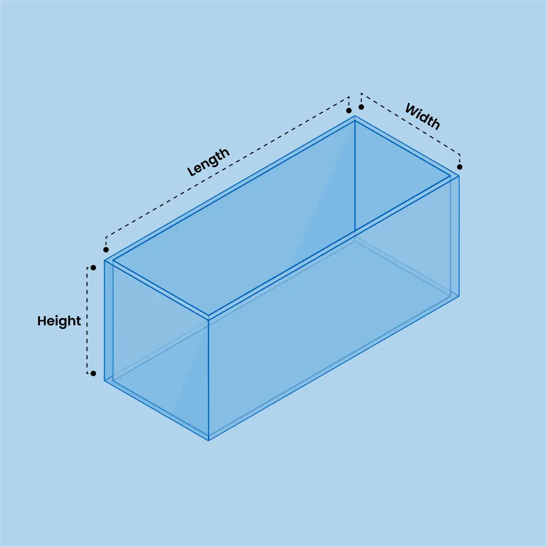 Rectangle shaped Aquarium Diagram