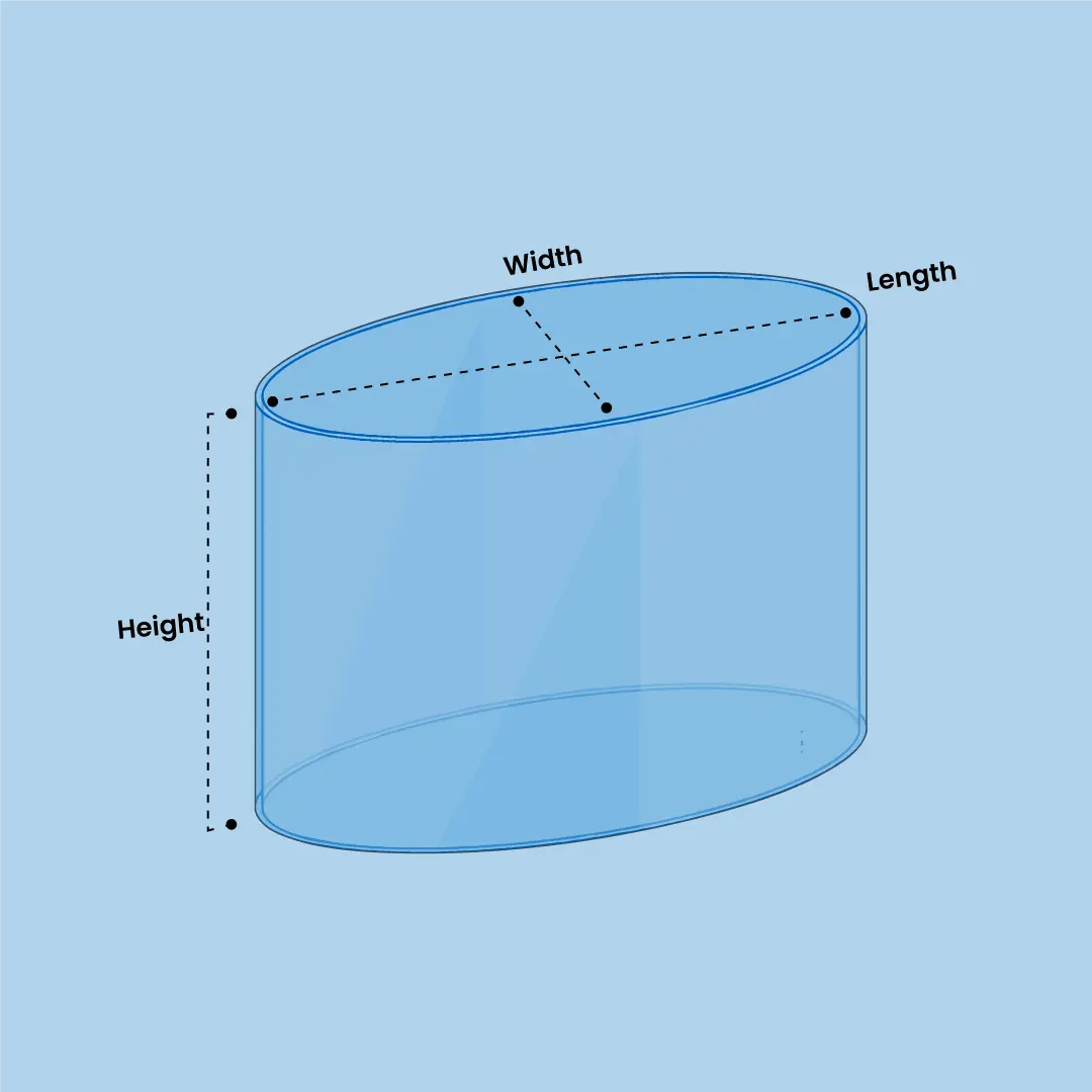 Elliptical shaped Aquarium Diagram