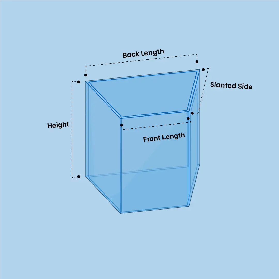 Trapezoid shaped Aquarium Diagram
