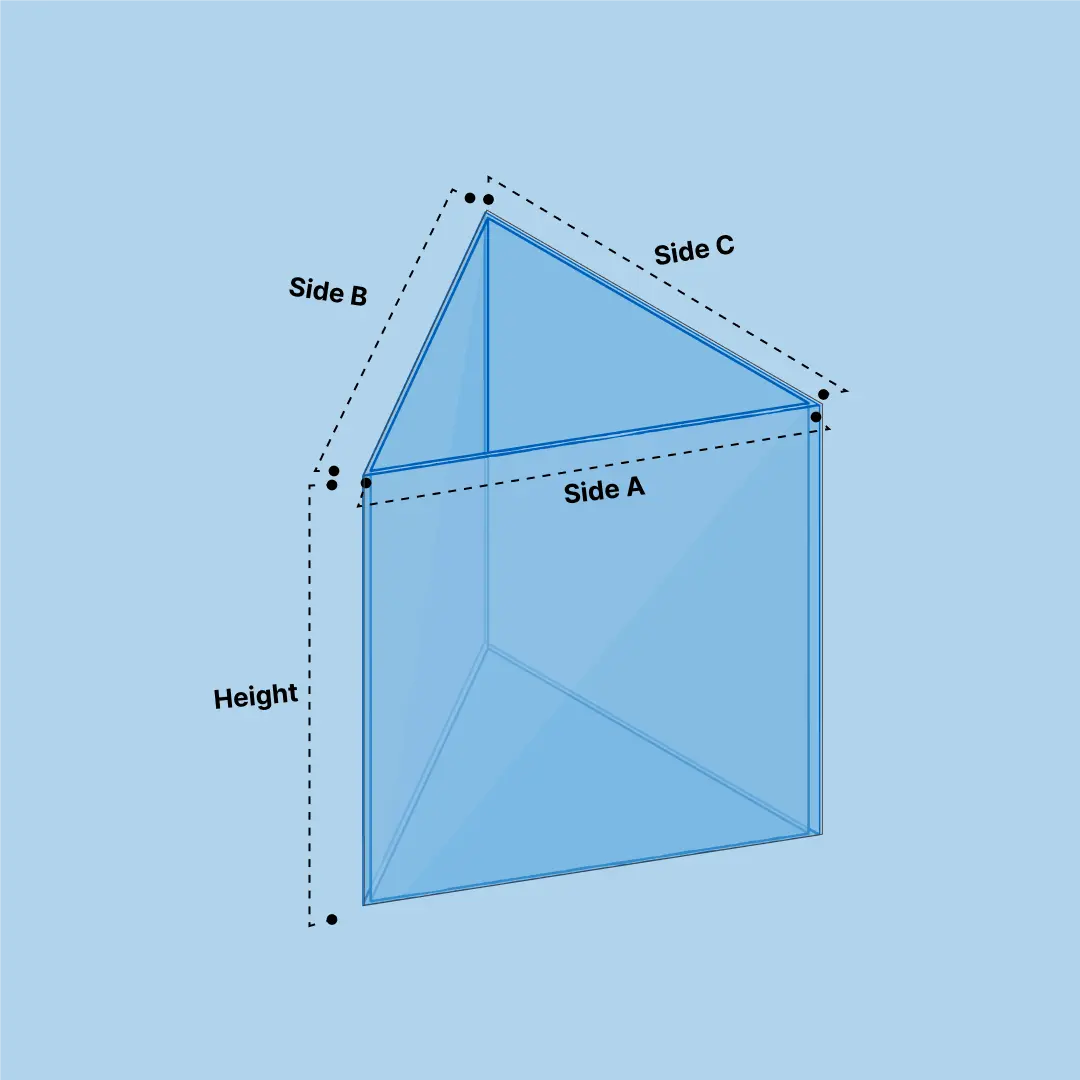 Triangular shaped Aquarium Diagram